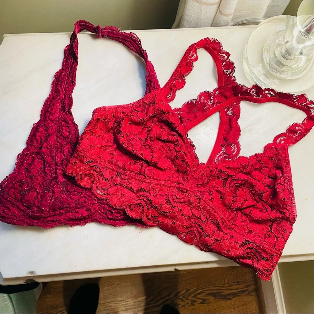 Maroon bralette bundle - Picture 2 of 8